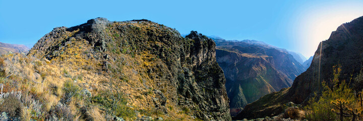 Fototapeta na wymiar Vallée de la Colca, Arequipa, Pérou