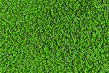 Green velvet towel texture. Green velvet background