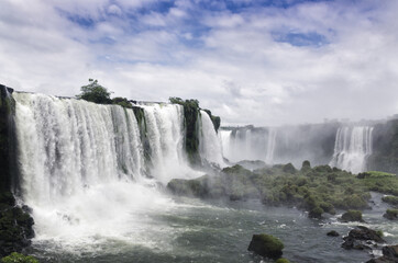 The cascade of Waterfalls in the Iguasu