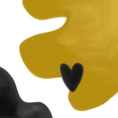 Border. Black and gold with white copy space watercolor illustration and gold elements. Abstract modern prints. Logo. Wall art. Poster. Business card.