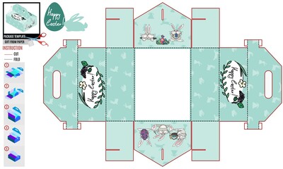 box easter. earthen mink rabbit and his friends