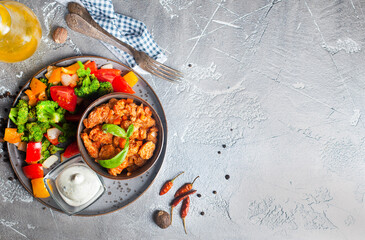 chicken with vegetables