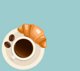 Poster breakfast coffee