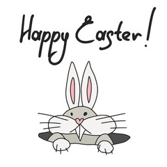 poster rabbit got out of the mink for easter new