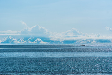 pretty clouds over the sea