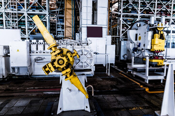 Close up of Industrial machine at factory close