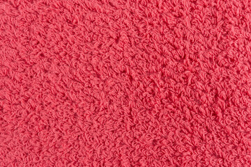 Closeup of a pink towel. textile details backdrop