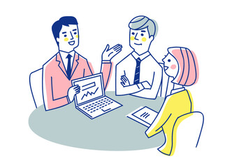 ビジネスシーン　ミーティング