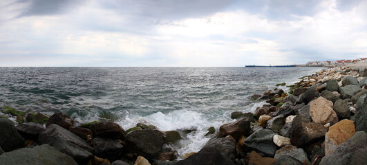 Fototapeta na wymiar Beach on the Black Sea