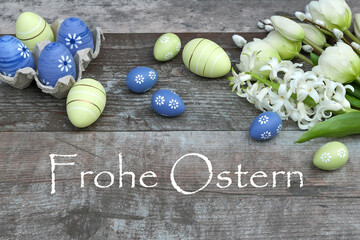 Osterkarte: Frohe Ostern