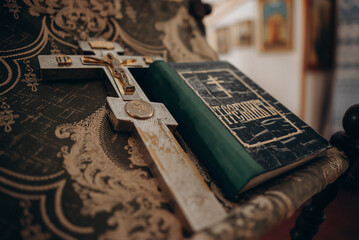 old book and rosary