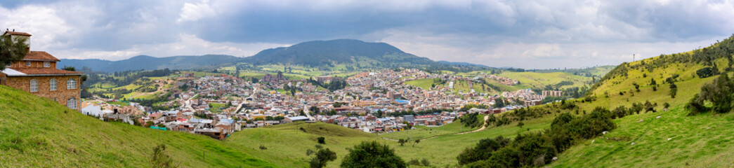 Fototapeta na wymiar panoramic view in La Calera, Cundinamarca, Colombia