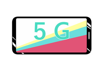 スマホ　5G　横画面