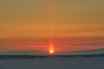 Lake Manasarovar in Western Tibet. According to the Hindu religion, the lake was first created in...