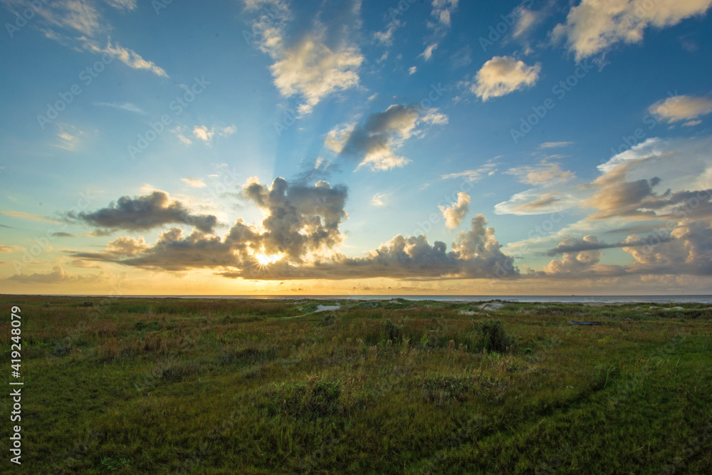 Wall mural Coastal Sunrise, Southern Texas, Gulf of Mexico