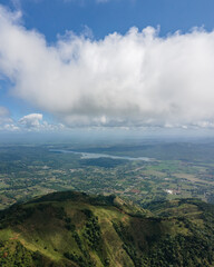 Vista aérea de la comunidad de Casabito, Constanza, República Dominicana.