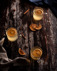 Hot Toddy with Dried Orange Slices