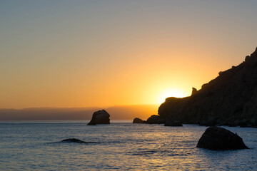 Sunset at sea