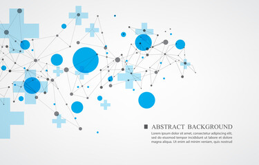 vector abstract polygon style.medical vector background