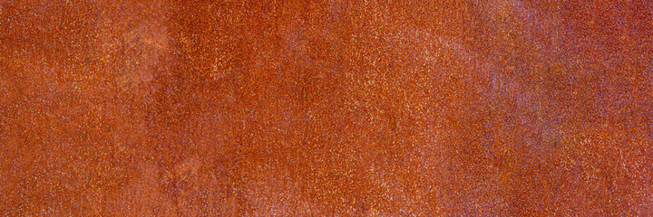 Panoramic grunge rusted metal texture, rust and oxidized metal background.