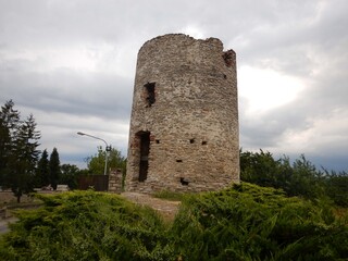 Fototapeta na wymiar Ancient tower in Murazzano, Piedmont - Italy
