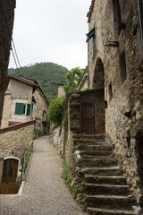 Cityscape of Rocchetta Nervina, Liguria - Italy