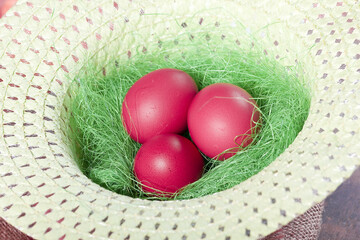  Fresh country eggs collected straight from the hen. Easter eggs