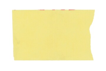 yellow tag label isolated over white