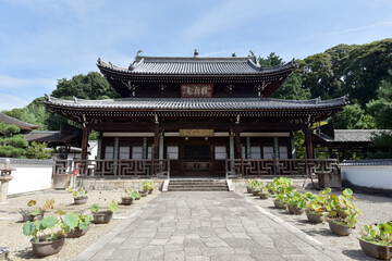 Naklejka premium 黄檗山萬福寺 開山堂 京都府宇治市