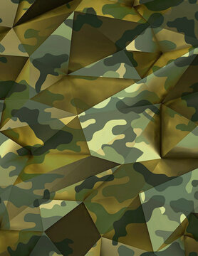 camouflage seamless pattern with geometric pattern