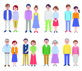 夫婦8組セット　全身