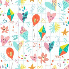 Hand drawn vector pattern 