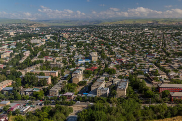 Aerial view of Osh, Kyrgyzstan