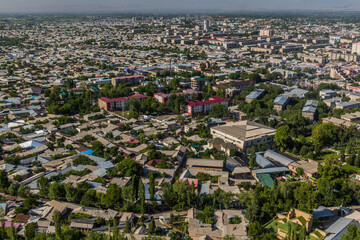 Obraz premium Aerial view of Osh, Kyrgyzstan