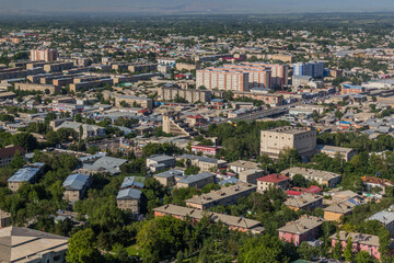 Aerial view of Osh, Kyrgyzstan