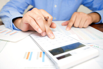 Accounting with calculator