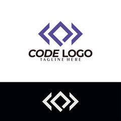 code logo icon vector isolated