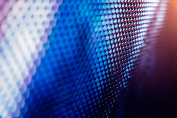 CloseUp LED blurred screen. LED soft focus background. abstract background ideal for design.