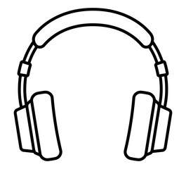 ヘッドフォン（モノクロ）