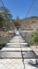 Pretty bridge and river in Honduras Central America