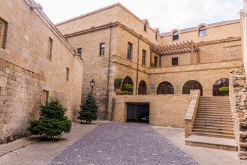 Fototapeta premium Stone houses in the old town in Baku, Azerbaijan