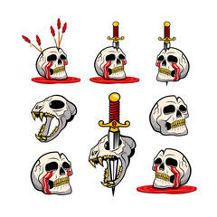 Illustrations of the Skulls