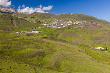 Fototapeta na wymiar View of Xinaliq (Khinalug) village, Azerbaijan