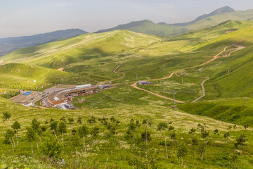 Obraz premium Summer view of Shahdag Mountain Resort, Azerbaijan