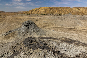 Mud volcanoes in Gobustan, Azerbaijan