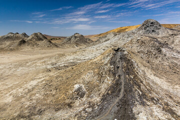 Mud volcano in Gobustan (Qobustan), Azerbaijan