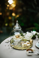 beautiful and cozy bright easter table decoration