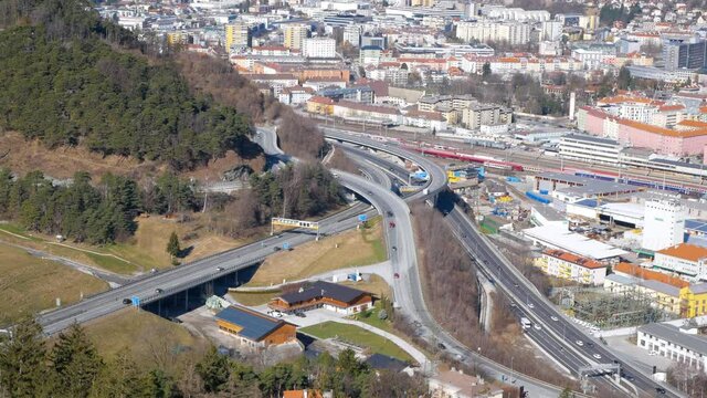 Highway at Innsbruck in Austria.