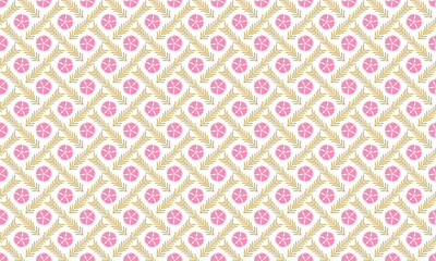 撫子襷模様　シームレスパターン　