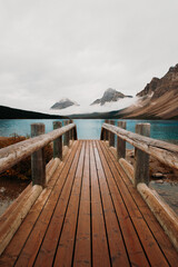 wooden bridge over lake 02